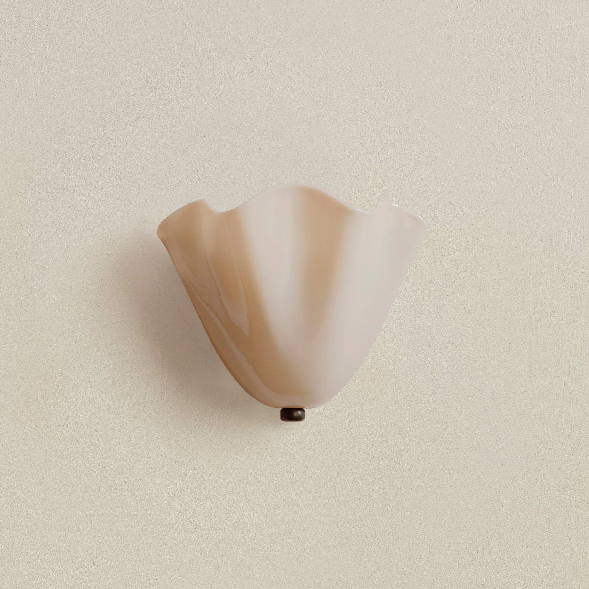 Skirt Series Retro Colored Glass Skirt Shell Wall Light