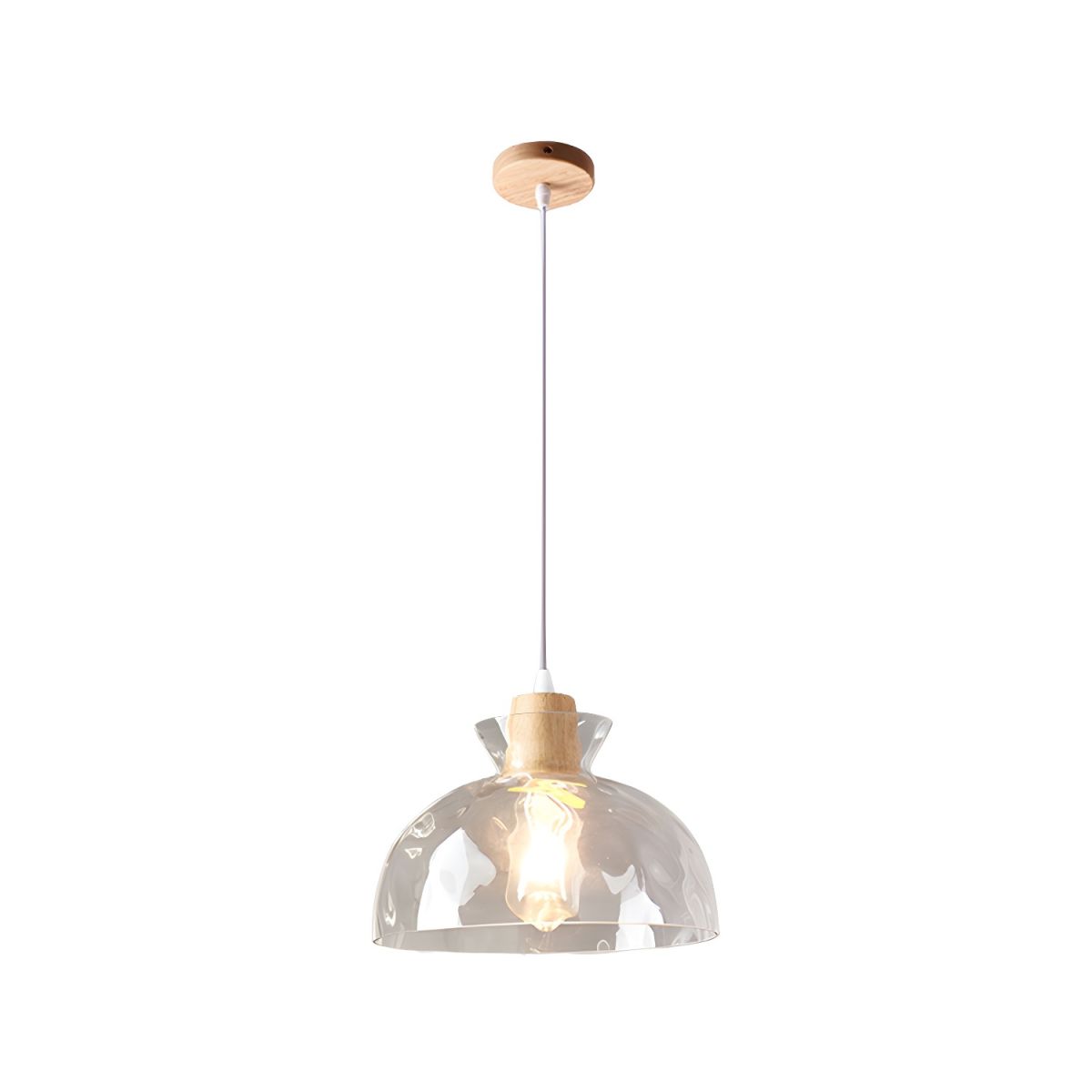 Dane Nordic Clear Glass Pendant Light