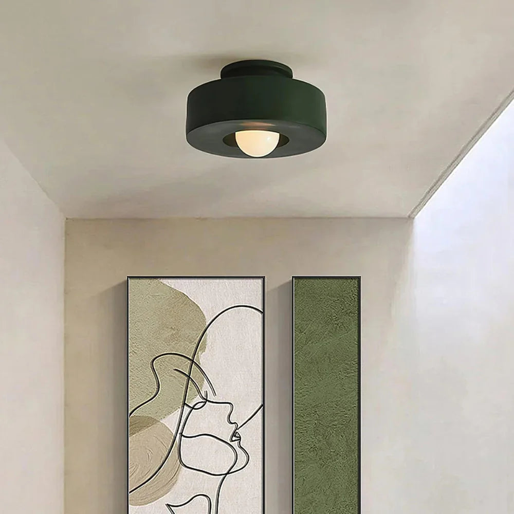 Ethereal Circle Nordic Resin LED Minimalist Ceiling Lamp