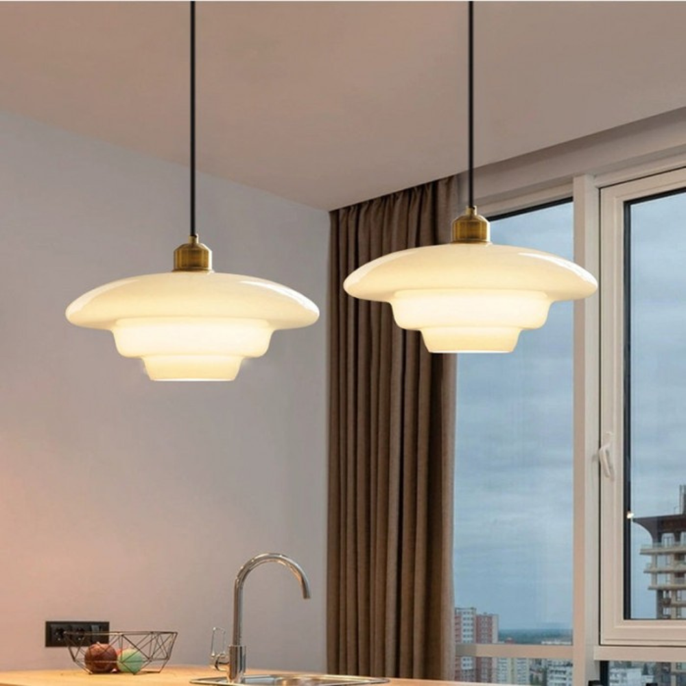 The Pearl of Art Deco Glass Pendant Light