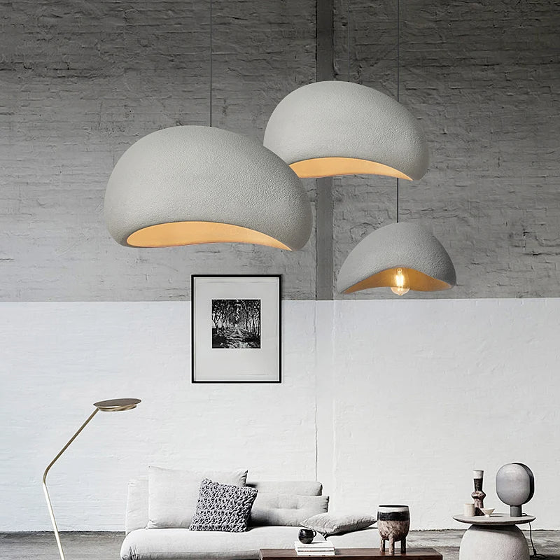 Nordic Wabi Sabi Fiberglass Pendant Light