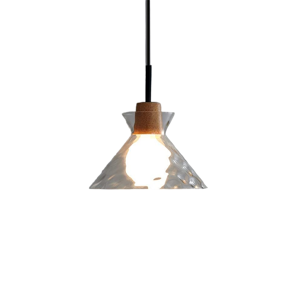 Dane Nordic Clear Glass Pendant Light