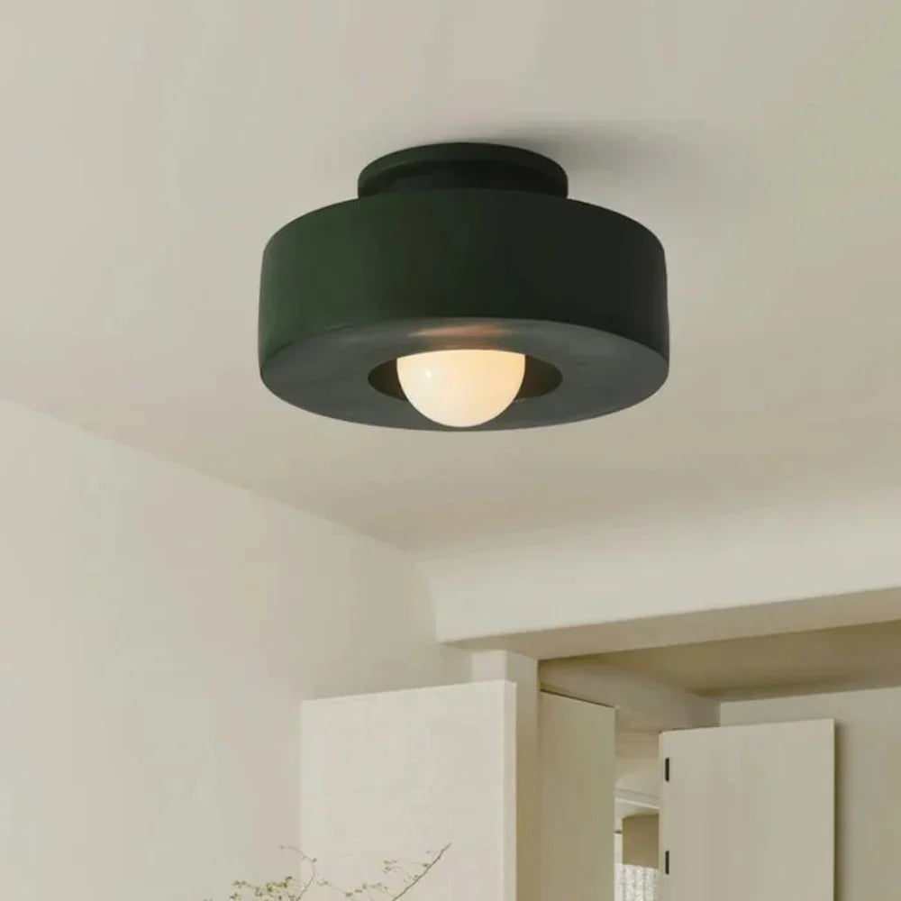 Ethereal Circle Nordic Resin LED Minimalist Ceiling Lamp