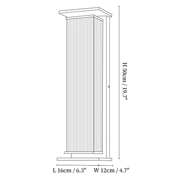 Rectangular Box Outdoor Wall Light