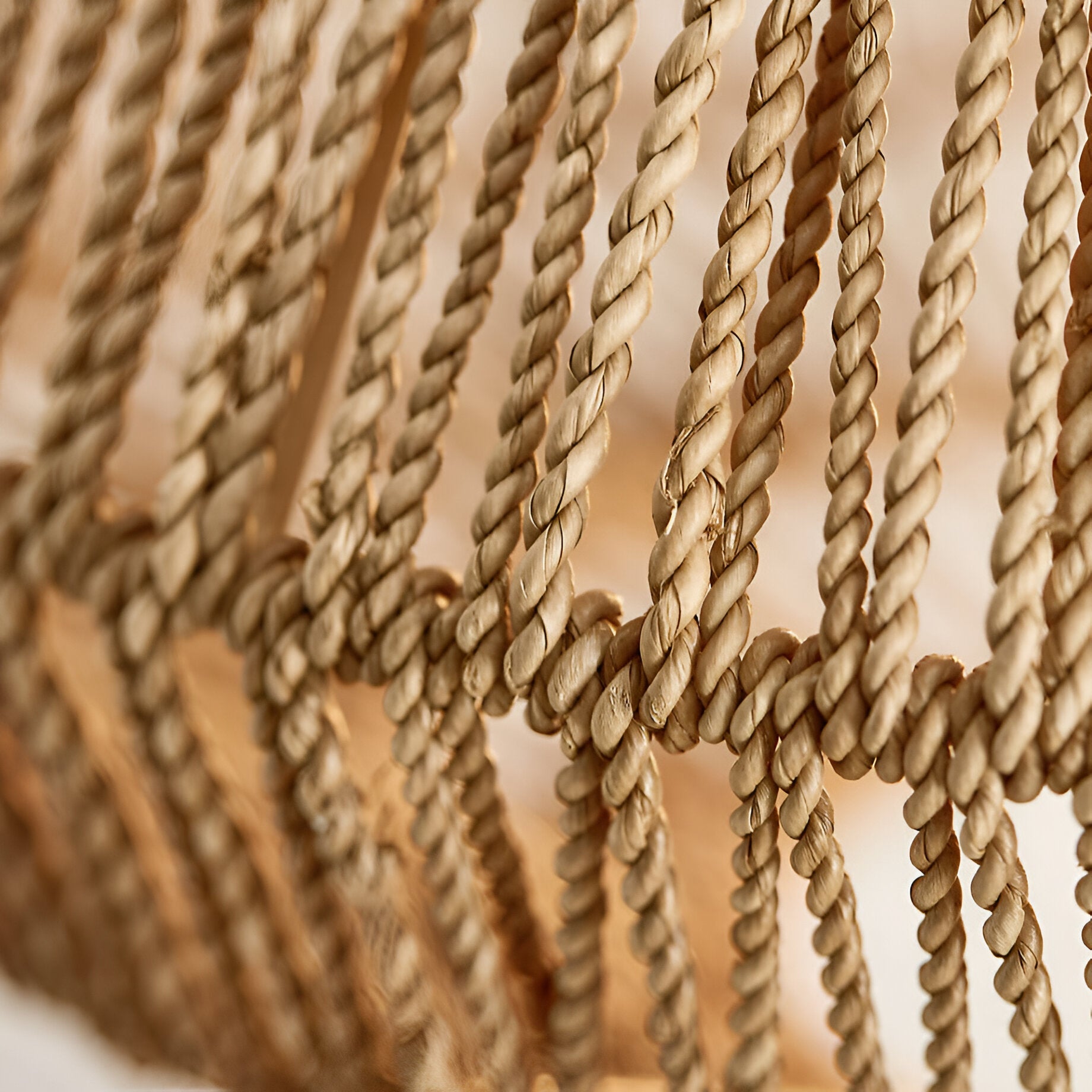 Boho Style Woven Handmade Rattan Pendant Light