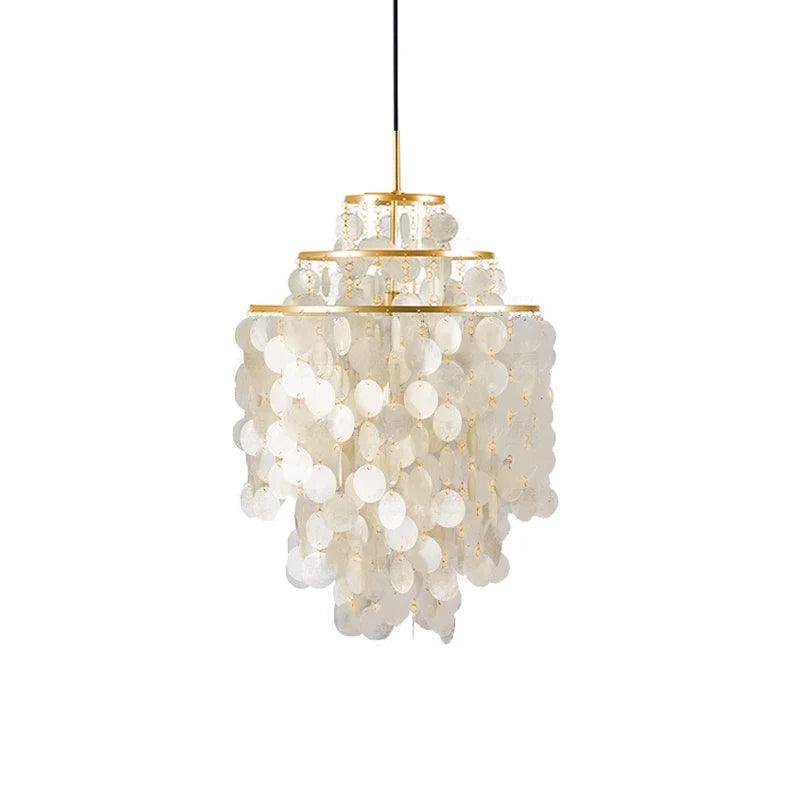 Maris Italian Vintage Natural Seashell Pendant Light