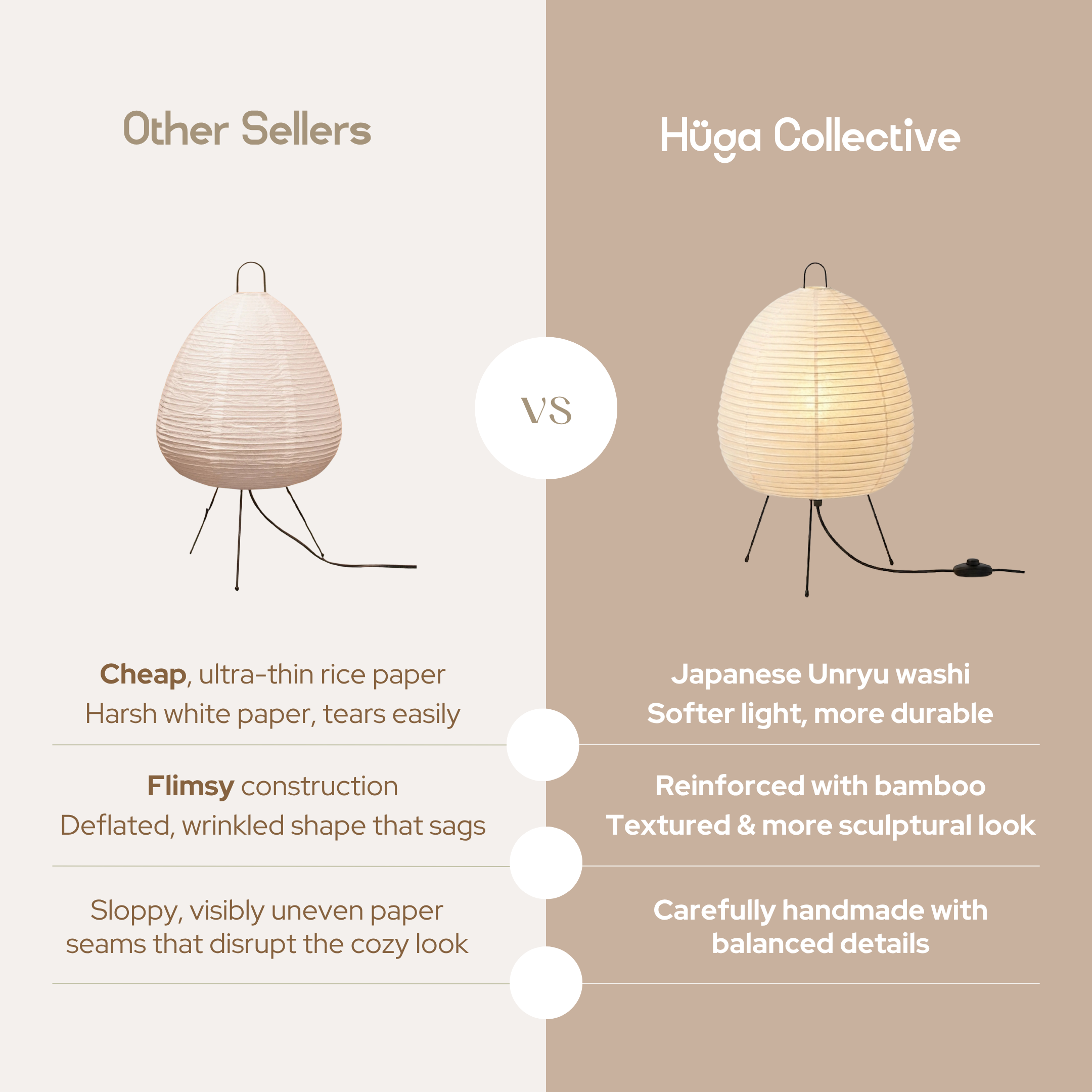 Harmony Glow Washi Paper Lamp