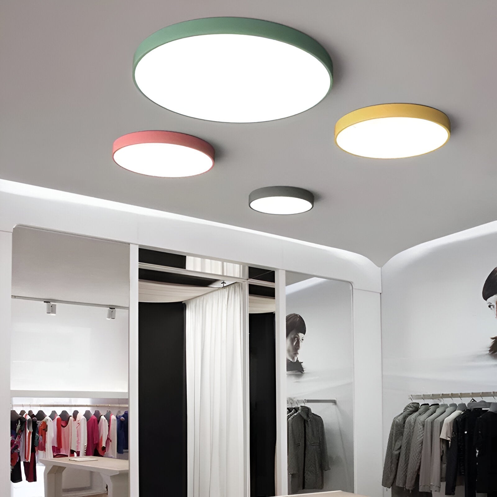 Nordic Macaron Round LED Ceiling Light