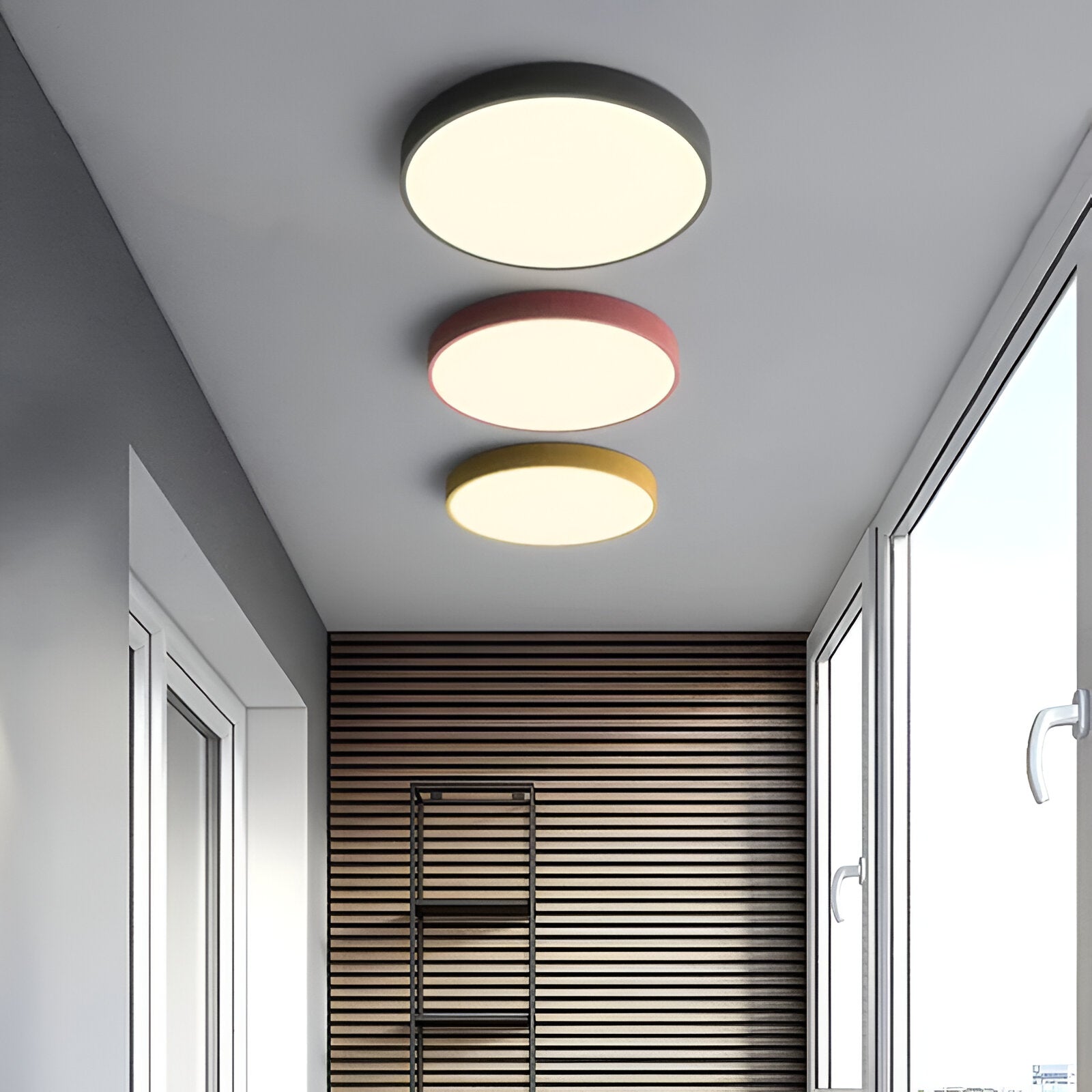Nordic Macaron Round LED Ceiling Light