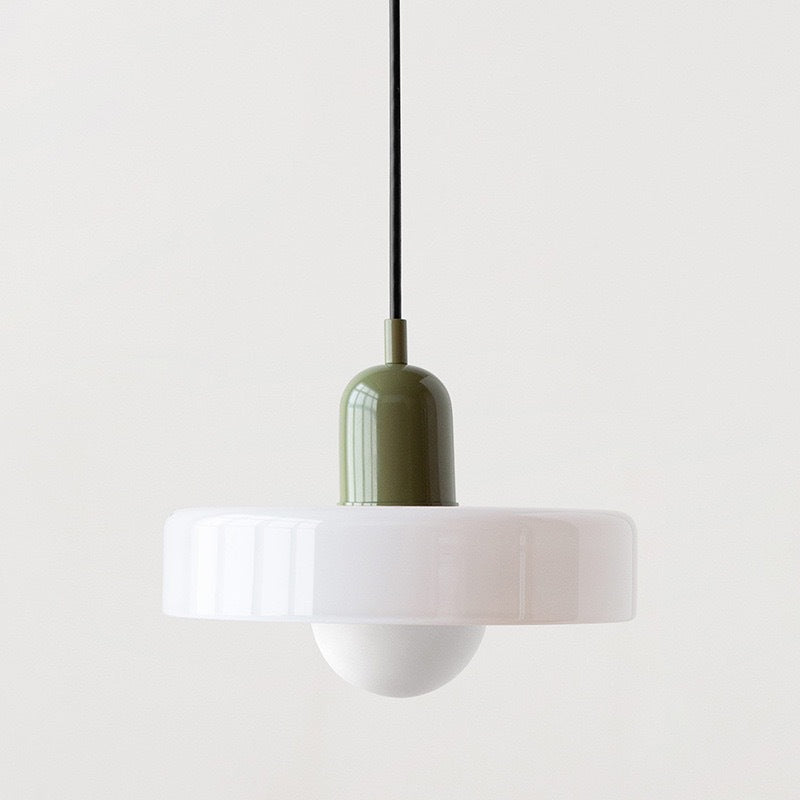 Luminous Halo Modern Glass Pendant Light