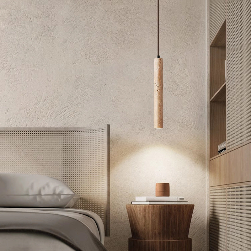 Travertine Minimalist Long Line Ceiling Light