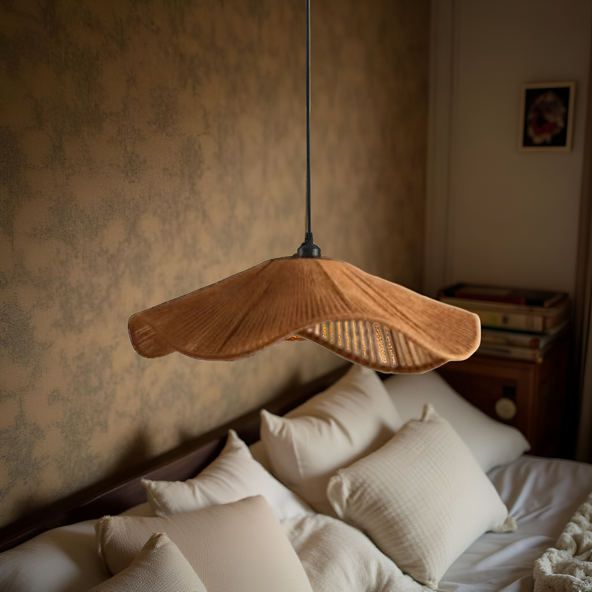 Cape Points Boho Natural Jute Fiber Pendant Light
