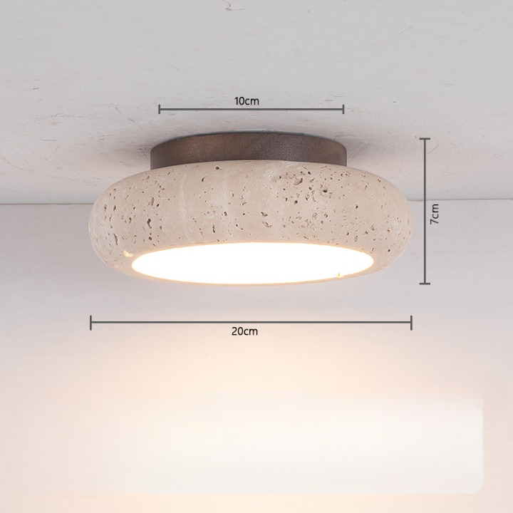Travertine Retro Ceiling Light