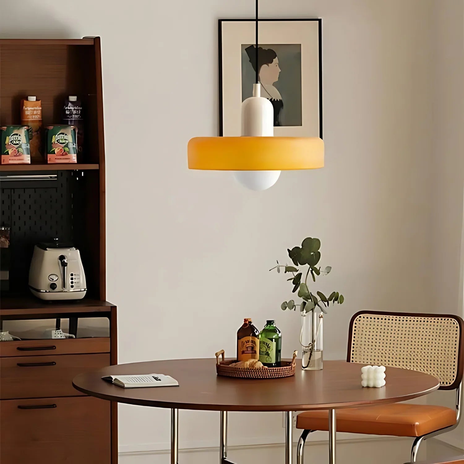 Luminous Halo Modern Glass Pendant Light