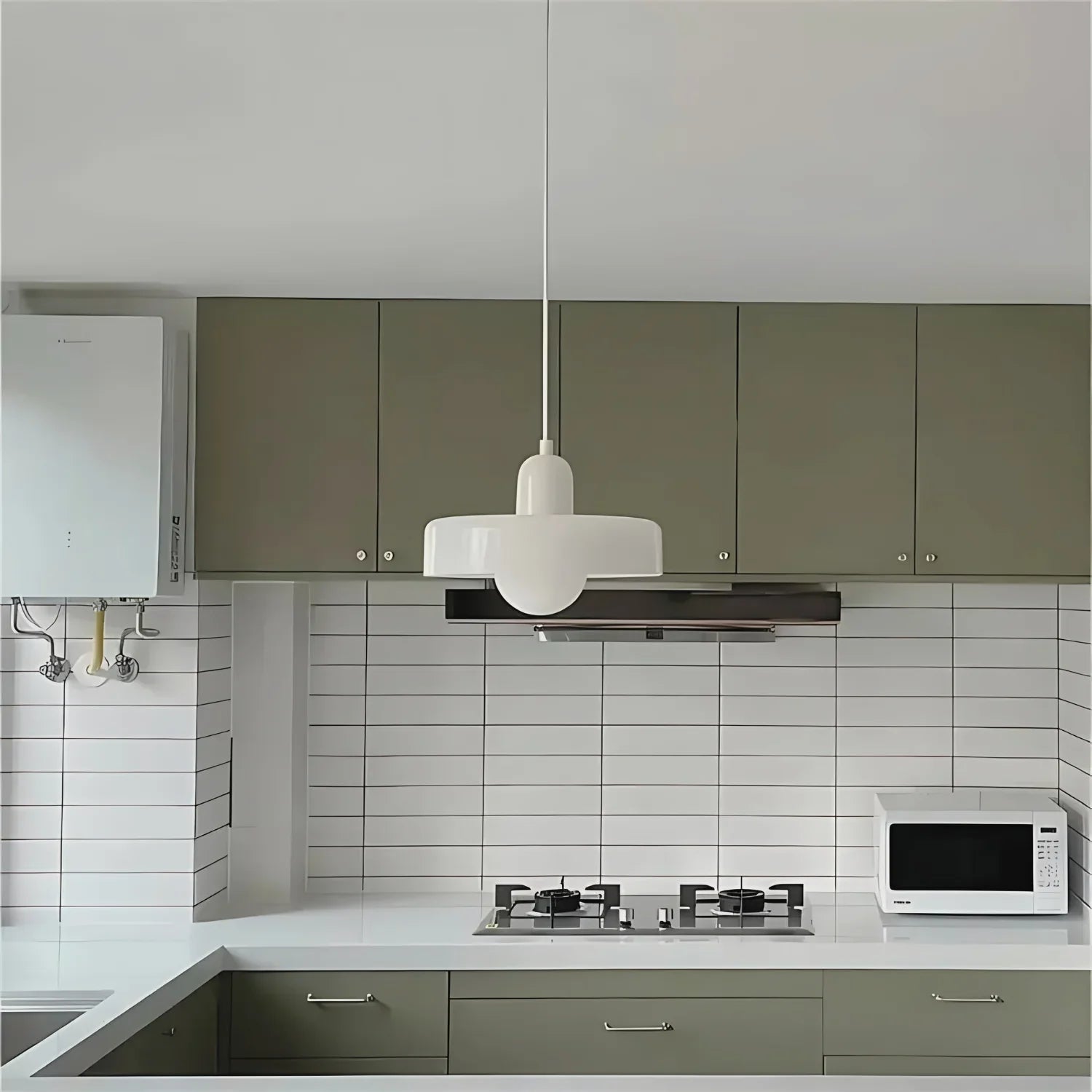 Luminous Halo Modern Glass Pendant Light