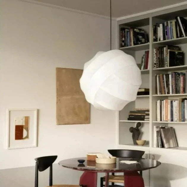 Wabi Sabi Silk Ball Japandi Pendant Light