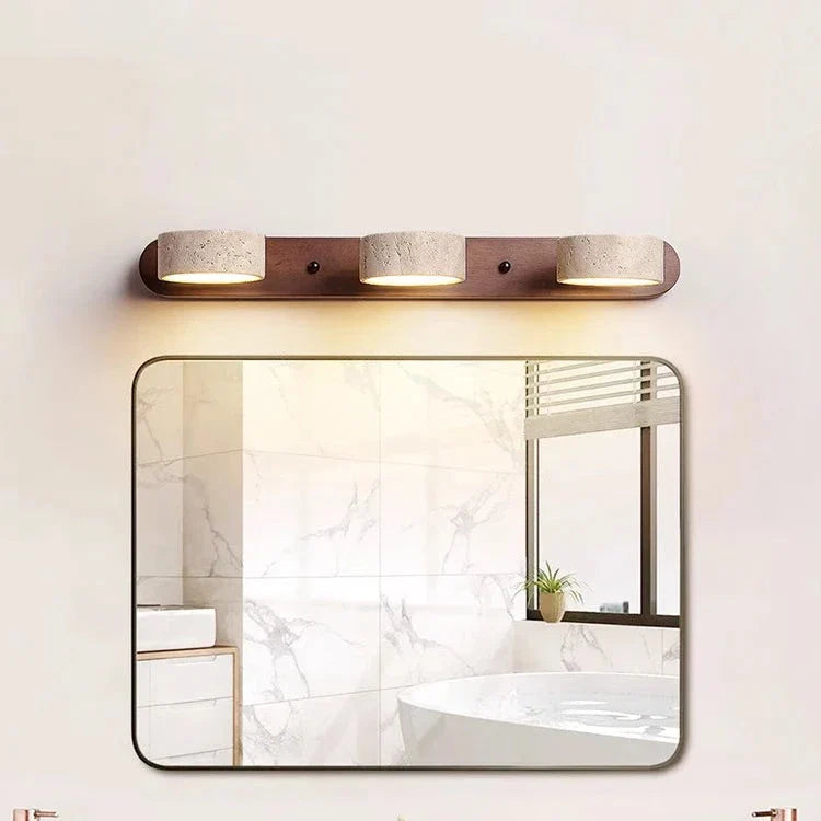 Travertine LED Mirror Wall Light