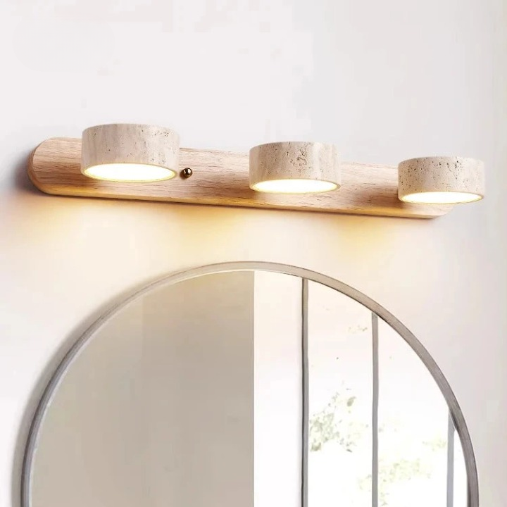 Travertine LED Mirror Wall Light