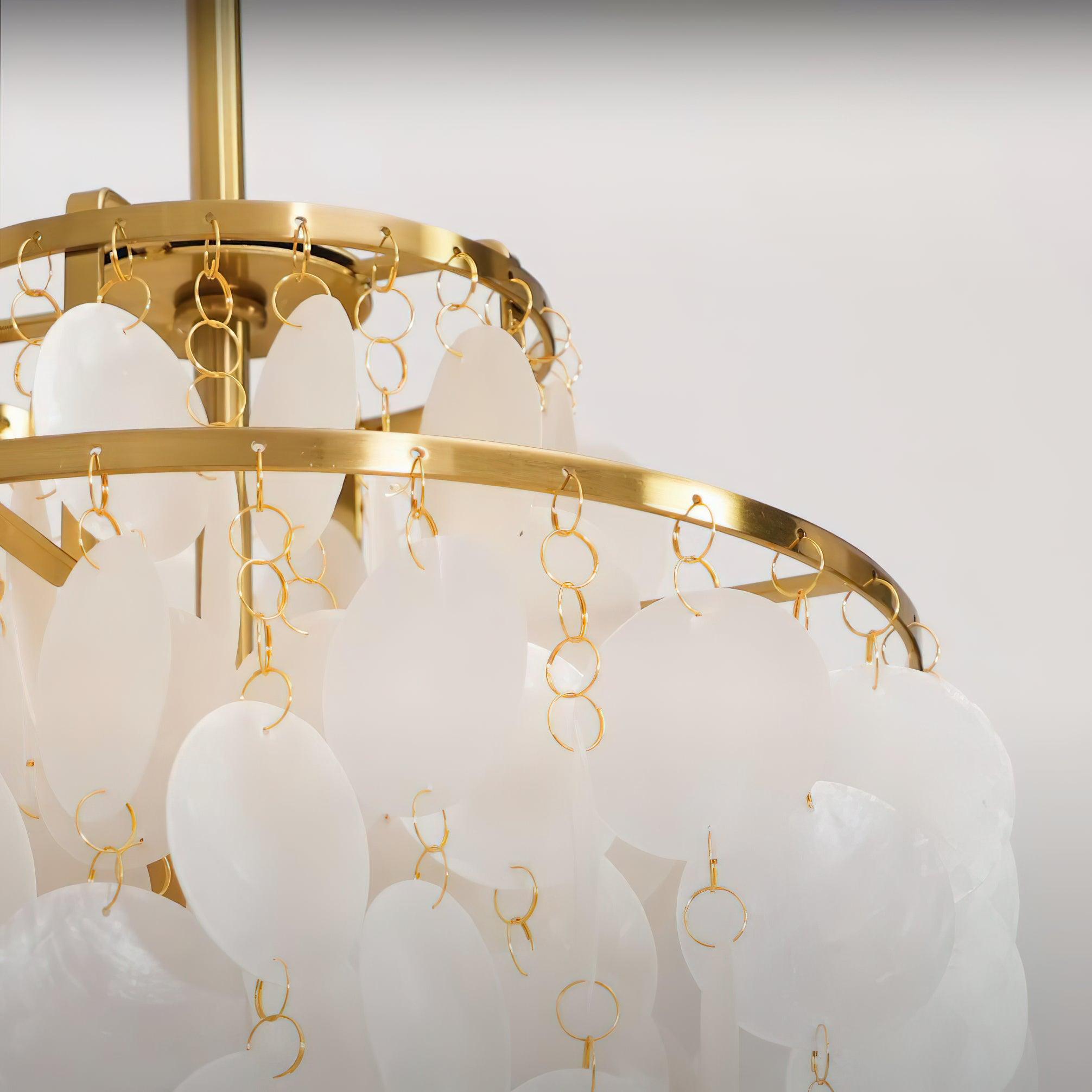 Maris Italian Vintage Natural Seashell Pendant Light
