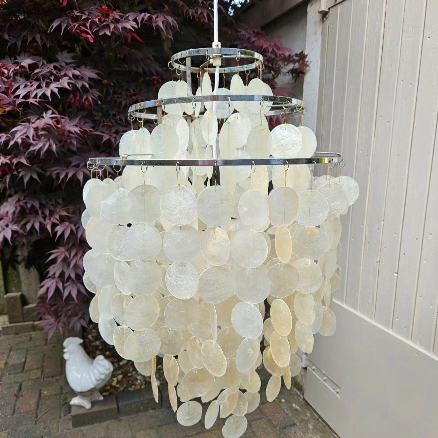 Maris Italian Vintage Natural Seashell Pendant Light