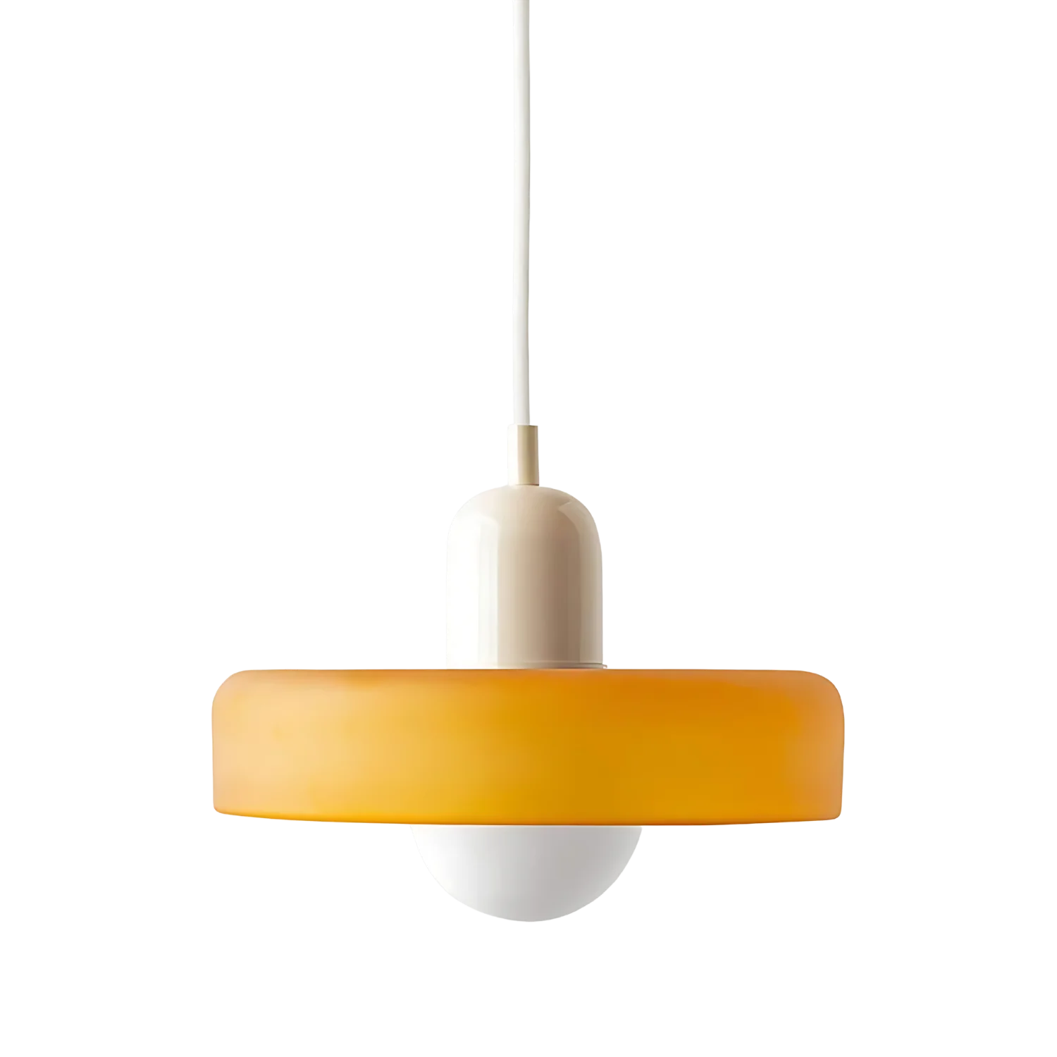 Luminous Halo Modern Glass Pendant Light
