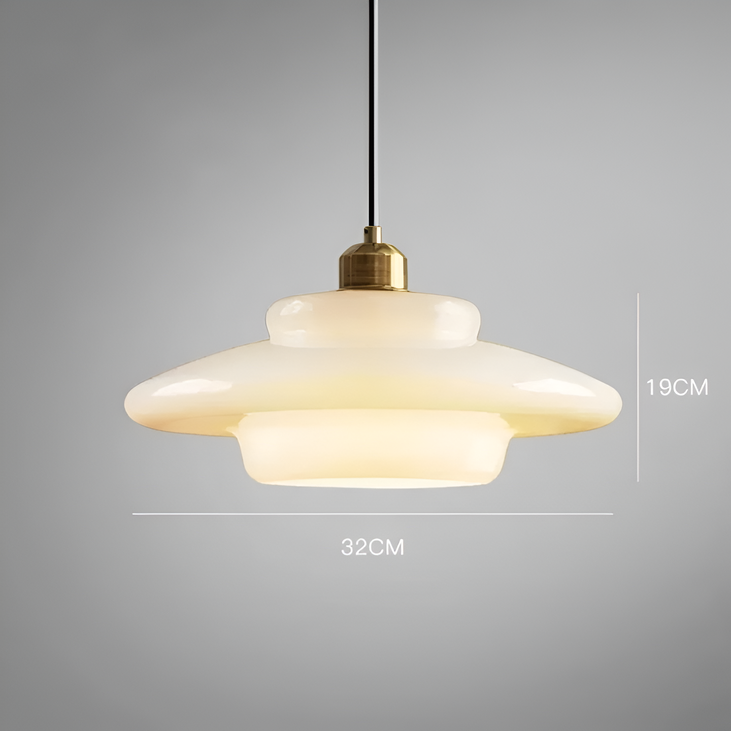 The Pearl of Art Deco Glass Pendant Light