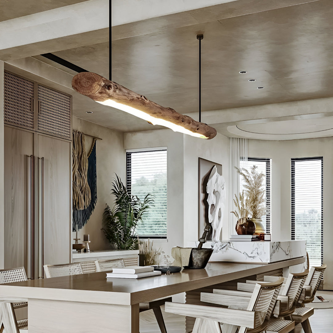 Wabi-Sabi Japanese Retro Wooden Chandelier