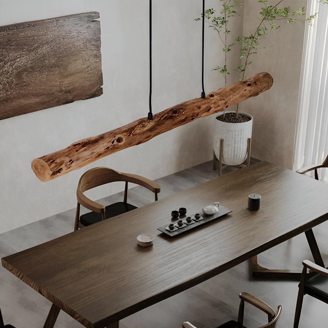 Wabi-Sabi Japanese Retro Wooden Chandelier