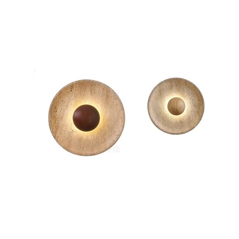 Travertine Stone Wabi Sabi Wall Light