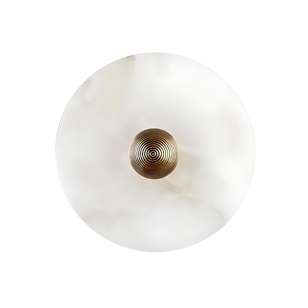 ALABASTER DISC WALL LAMP