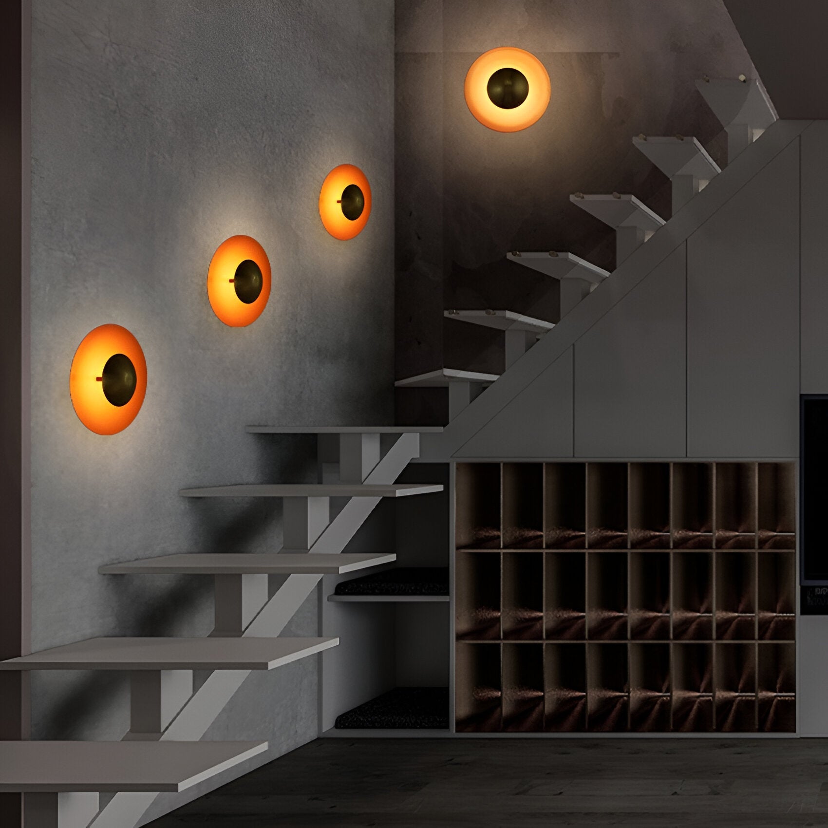 AMBER ECLIPSE WALL LAMP