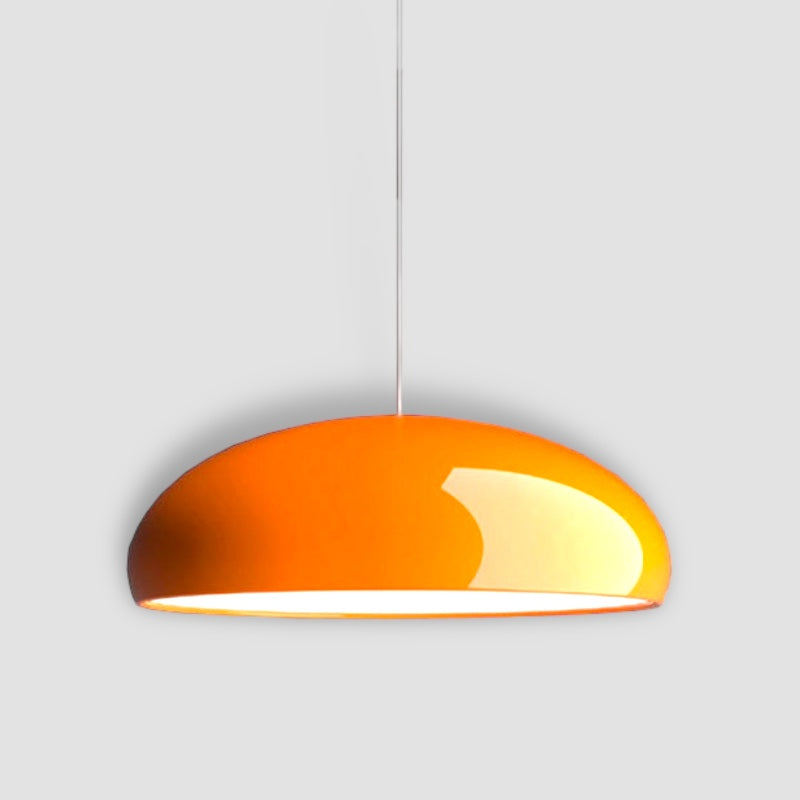 AMBER ENAMEL DOME PENDANT