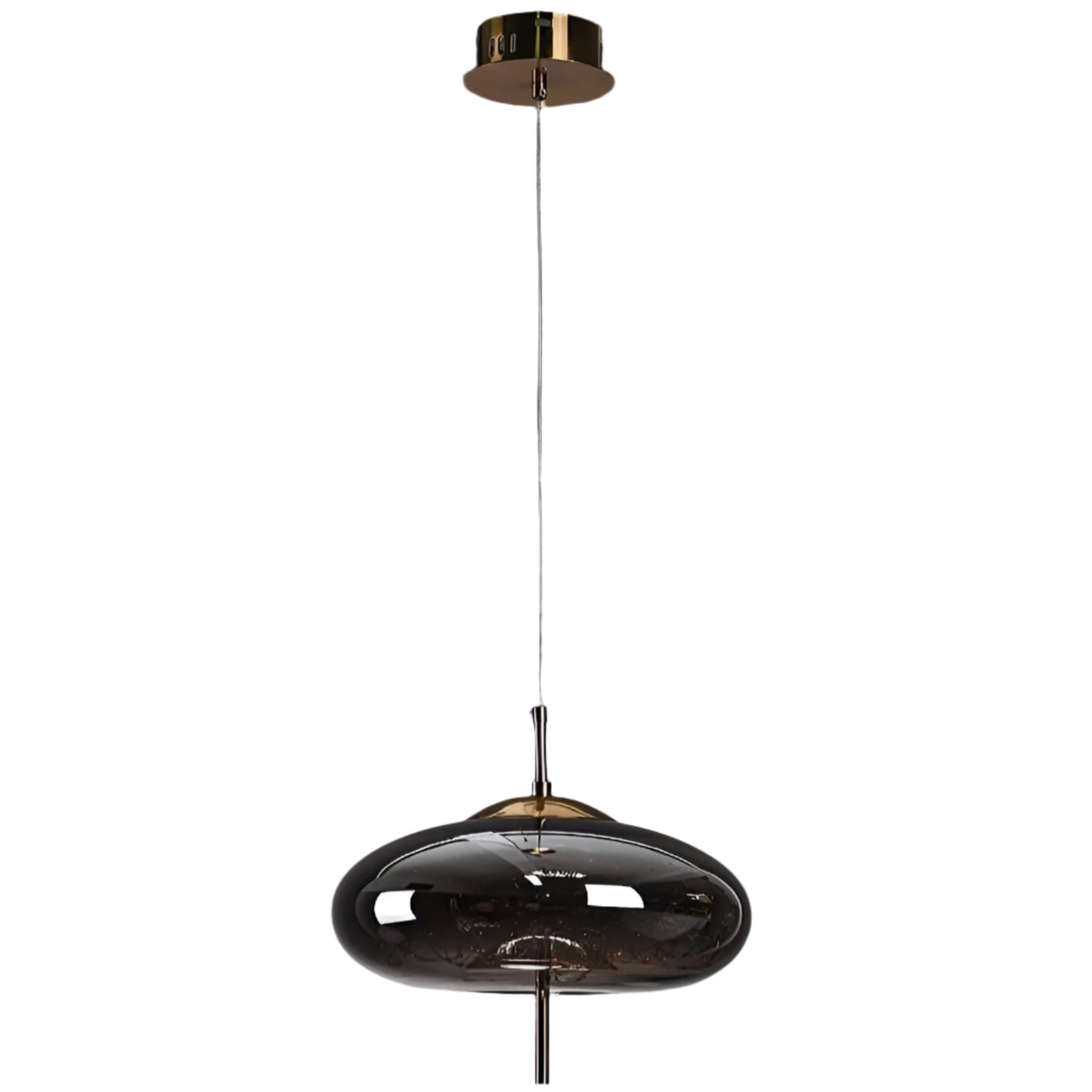 BRASS JEWEL DISC PENDANT