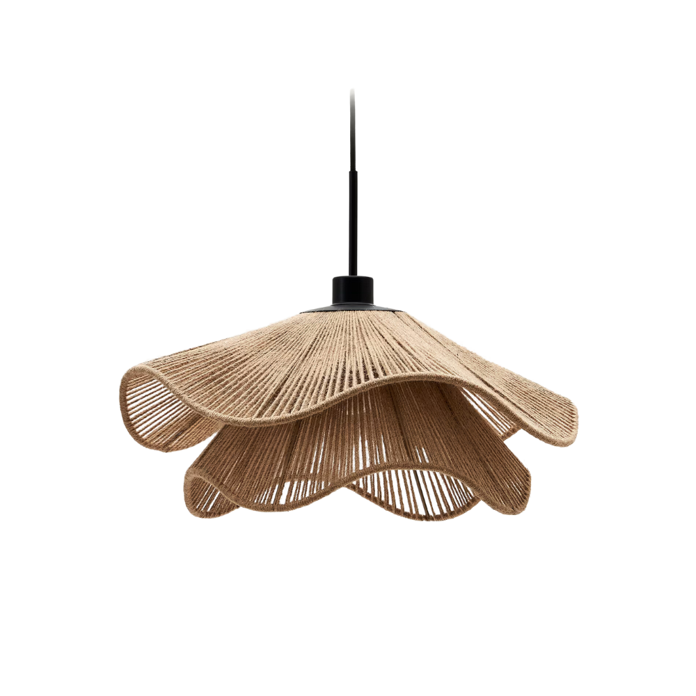 Cape Points Boho Natural Jute Fiber Pendant Light