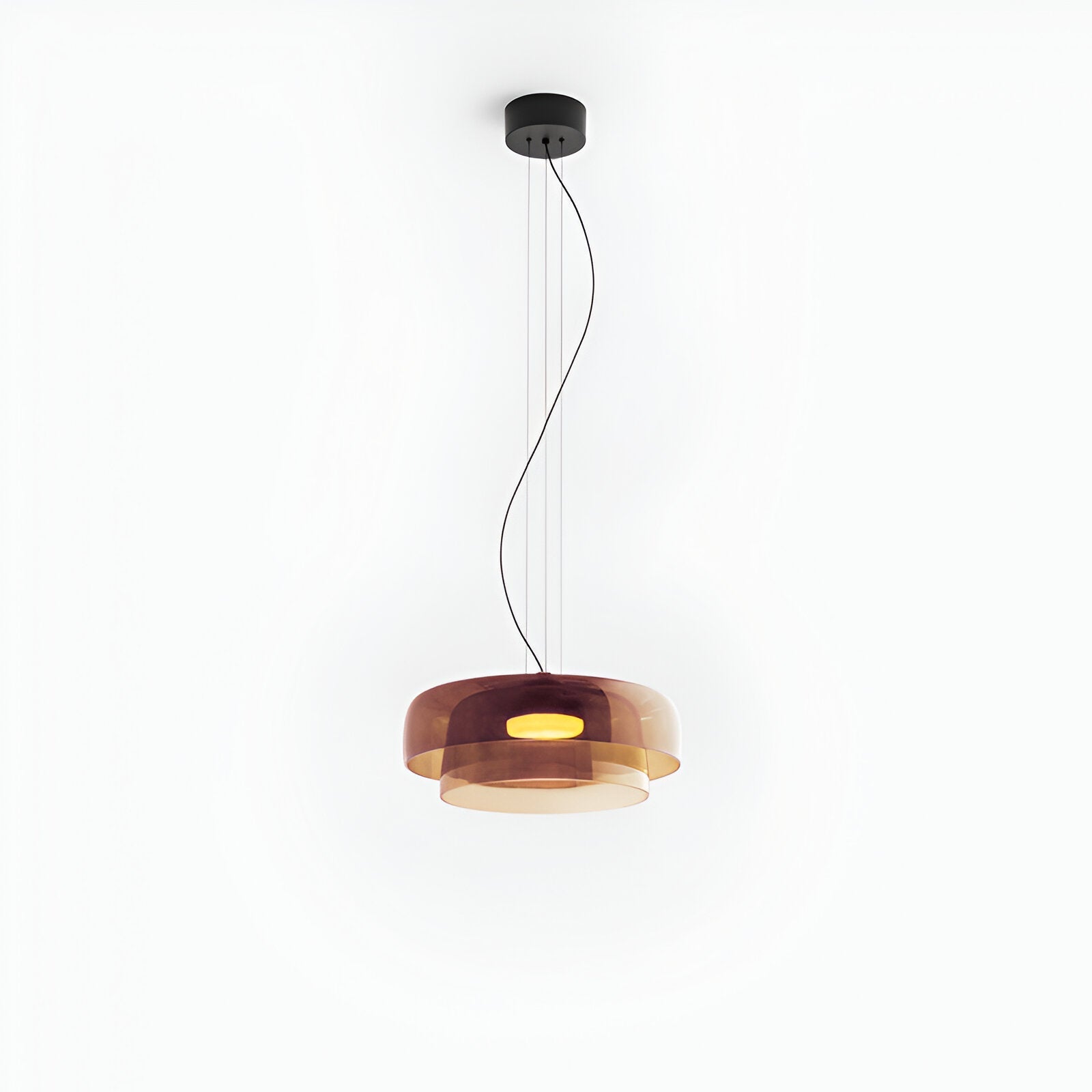 CELESTIAL AMBER SAUCER PENDANT