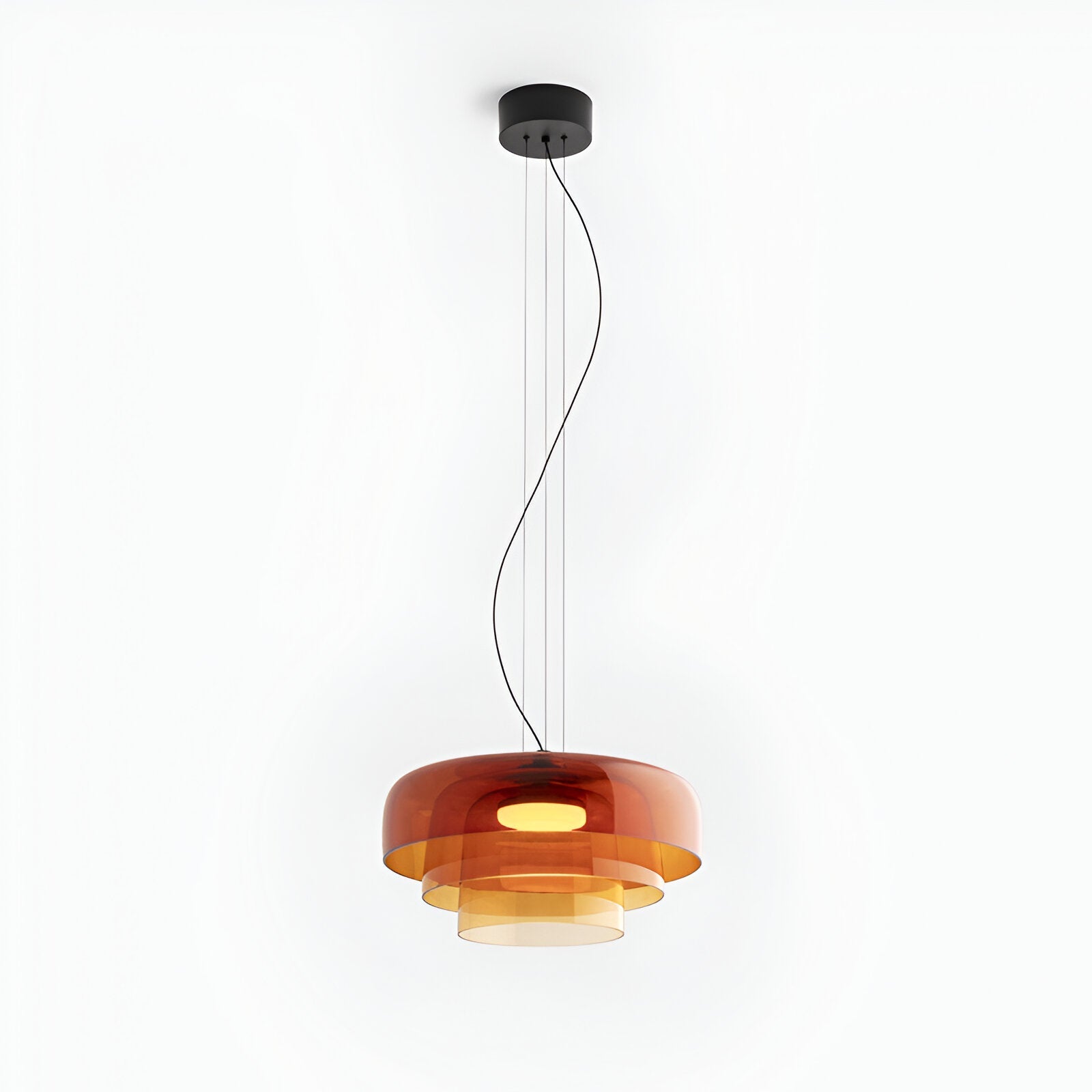CELESTIAL AMBER SAUCER PENDANT