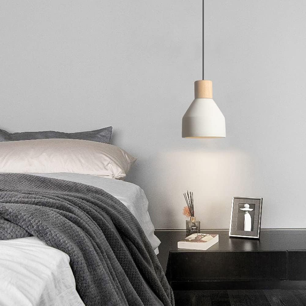 CEMENT CONE WOOD PENDANT
