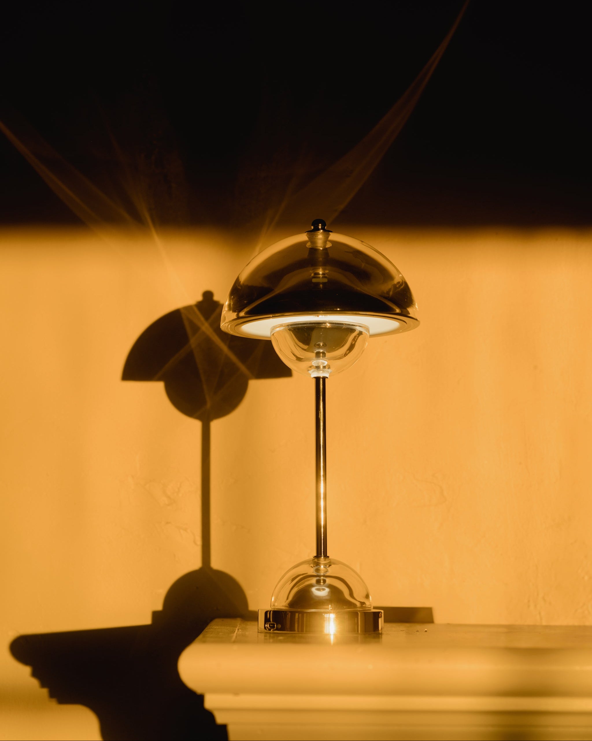 CHROME DOME TABLE LAMP