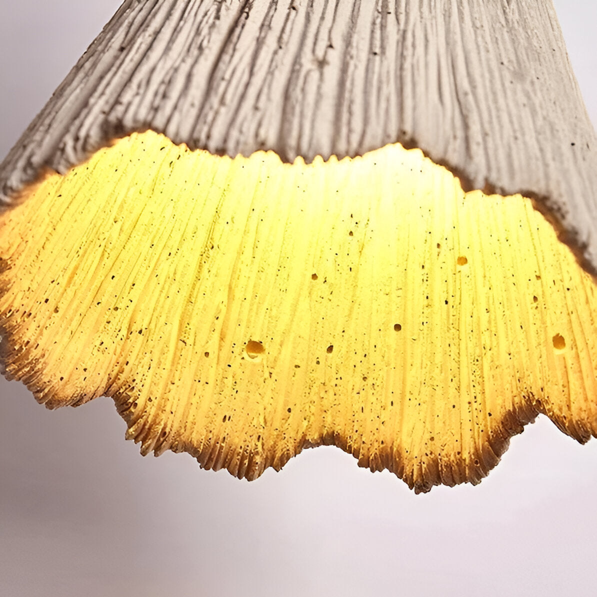 CREAM TASSEL CONE PENDANT