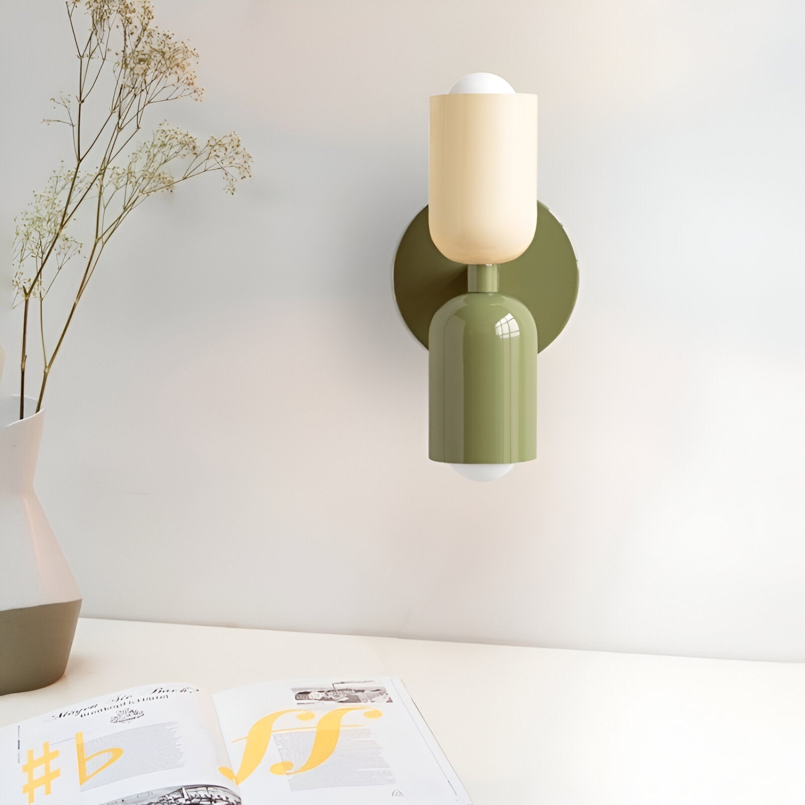 Nordic Colorful Double Head Iron Wall Light