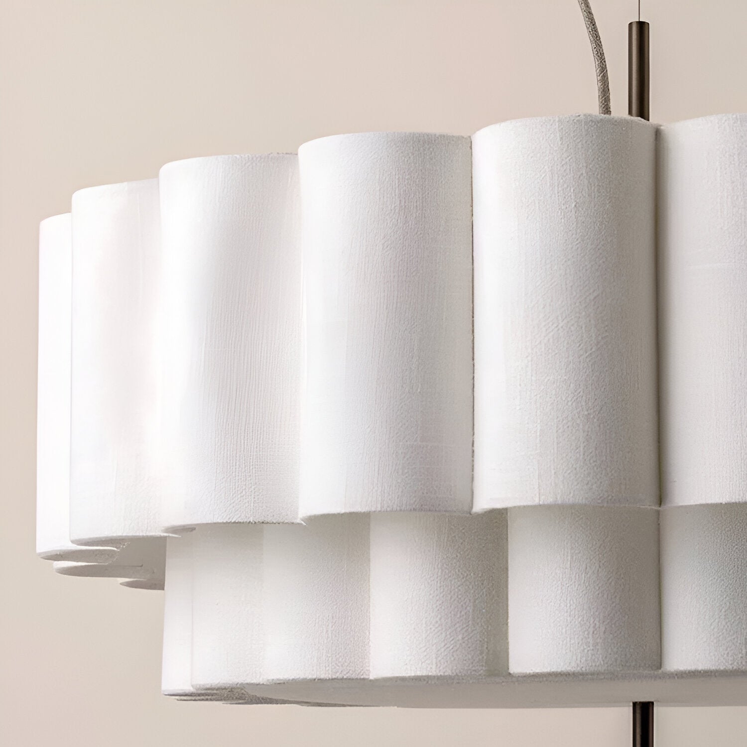 Boho Fabric Ripple Pendant Light