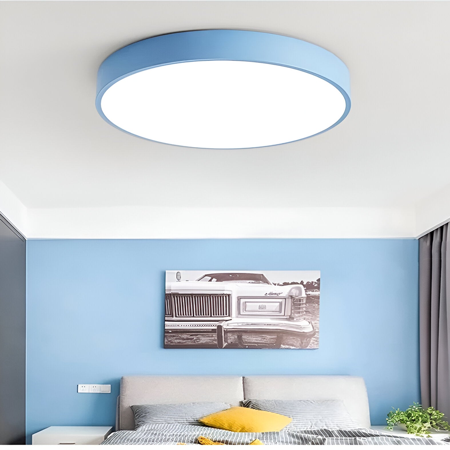 Nordic Macaron Round LED Ceiling Light