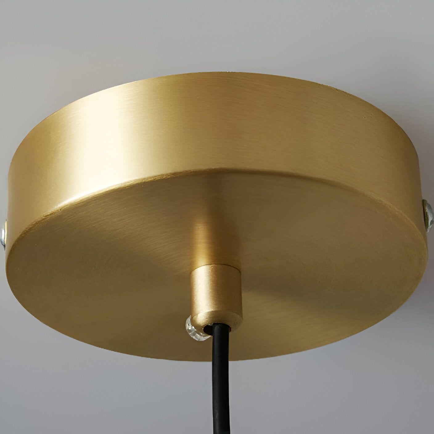 Nordic Style Walnut-Finish Iron Pendant Light