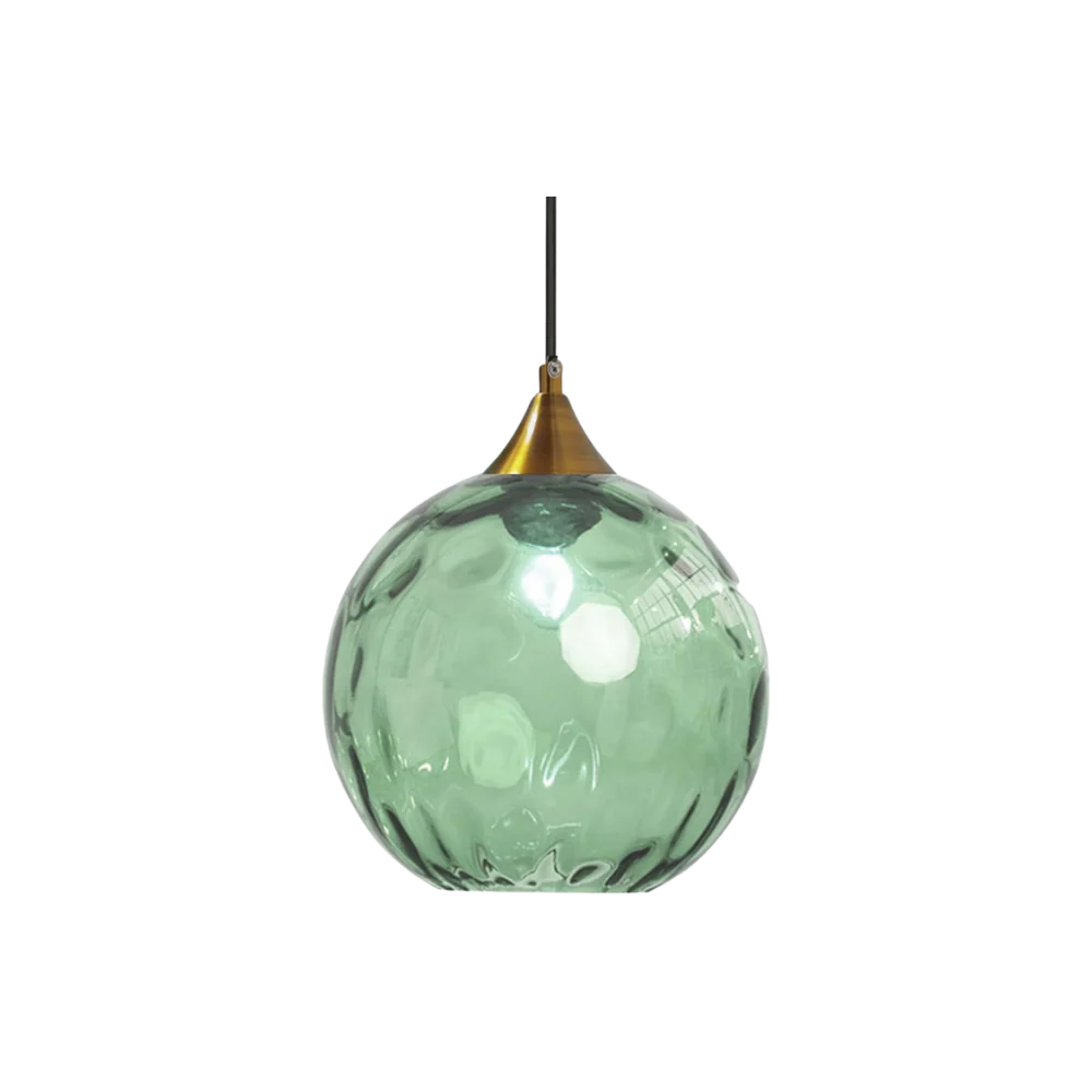 EMERALD GLASS GLOBE LAMP