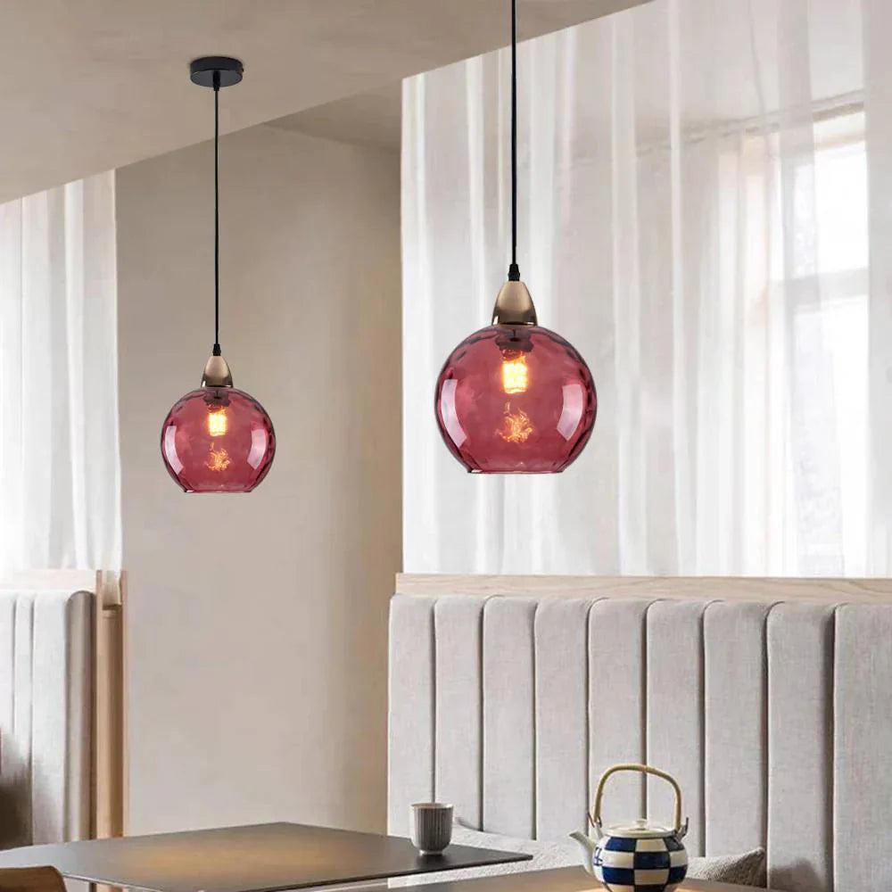 EMERALD GLASS GLOBE LAMP