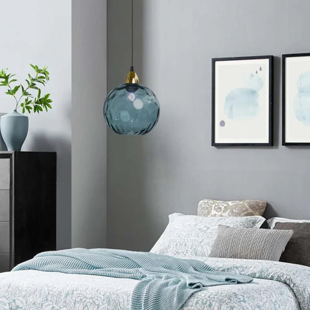 EMERALD GLASS GLOBE LAMP