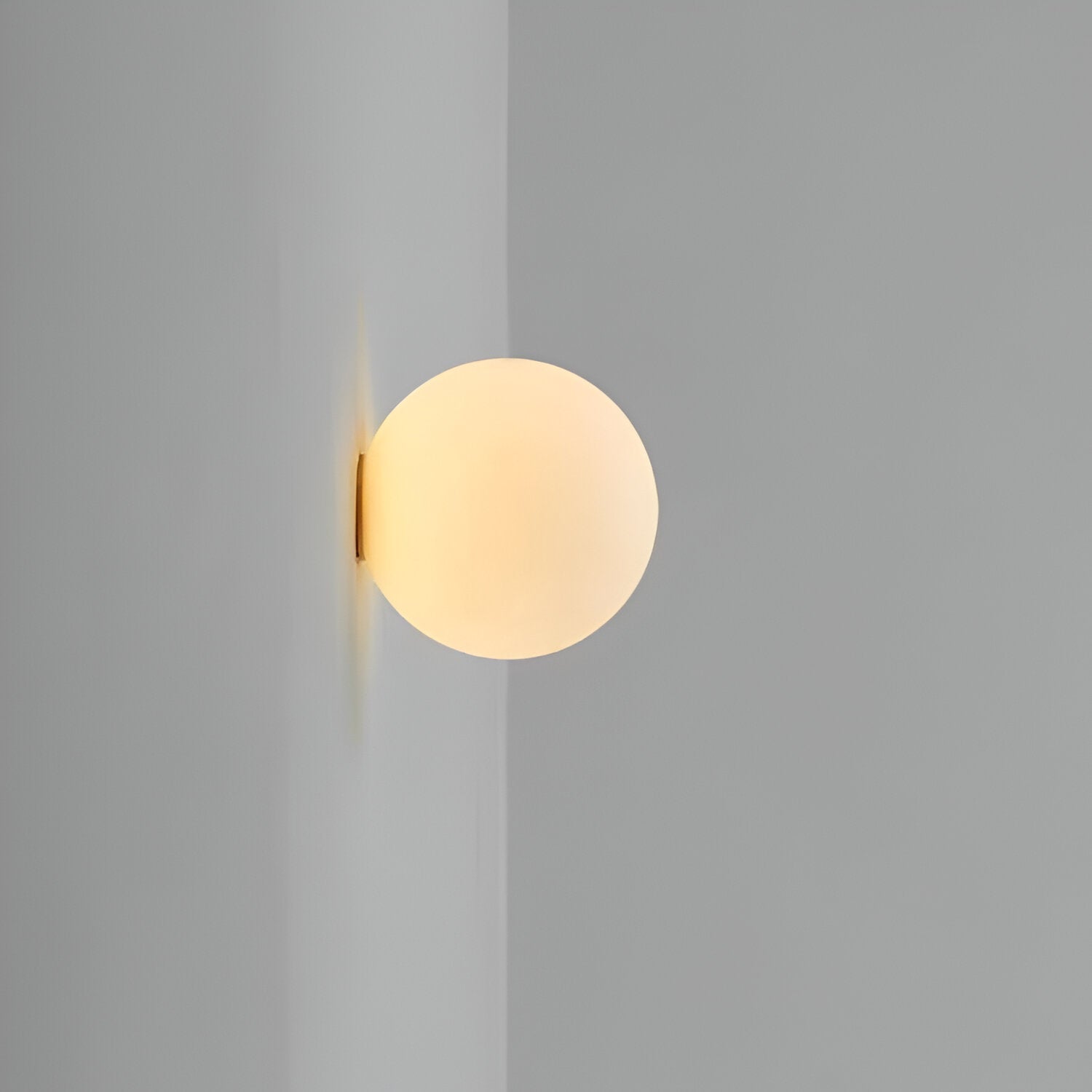 FROSTED GLOBE WALL LAMP
