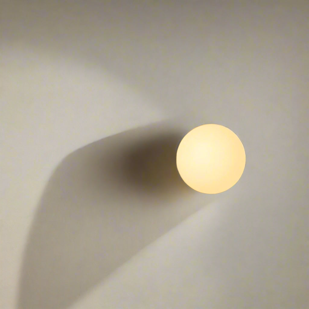 FROSTED GLOBE WALL LAMP