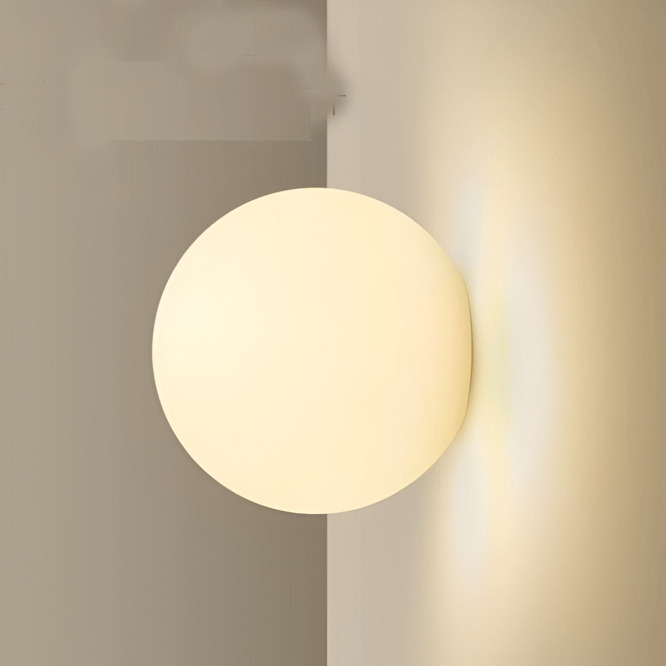 FROSTED GLOBE WALL LAMP