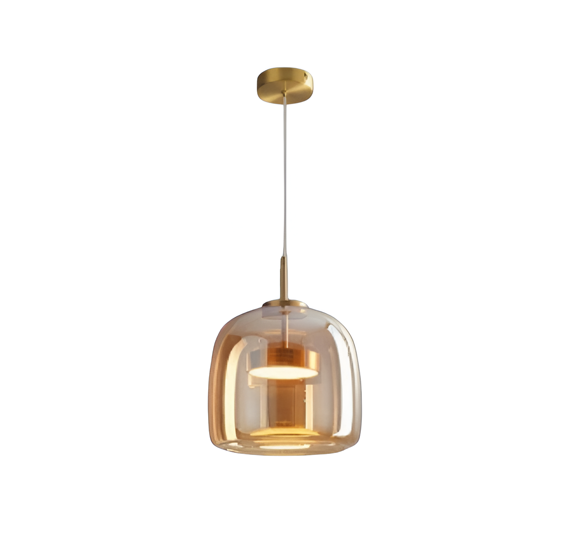 HAILIE AMBER GLASS PENDANT